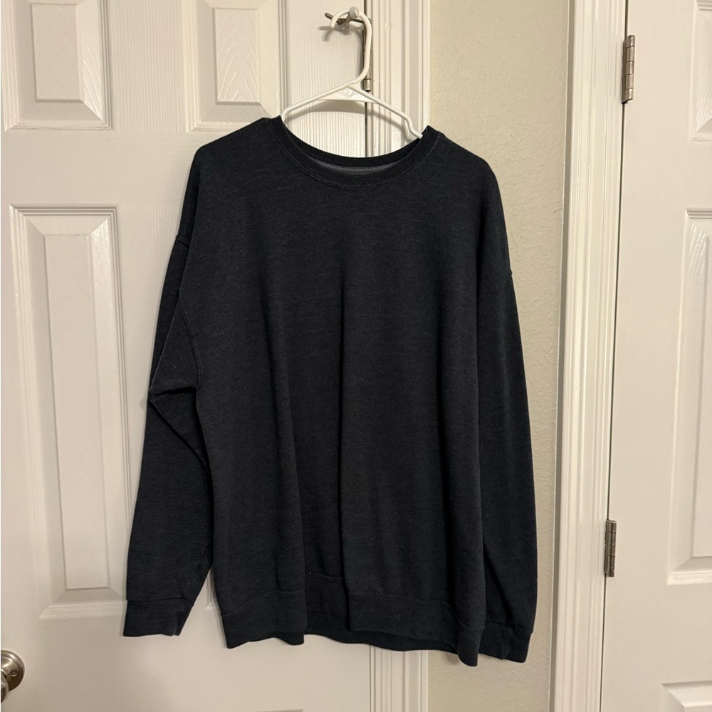 Athletic Works Men's Dark Gray Crewneck Sweater
